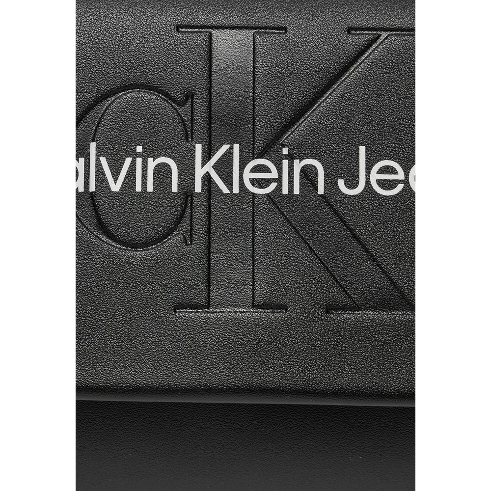 Calvin Klein Jeans Handtasche aus schwarzem Kunstleder