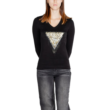 Guess Schwarze Baumwolle Tops & T-Shirt