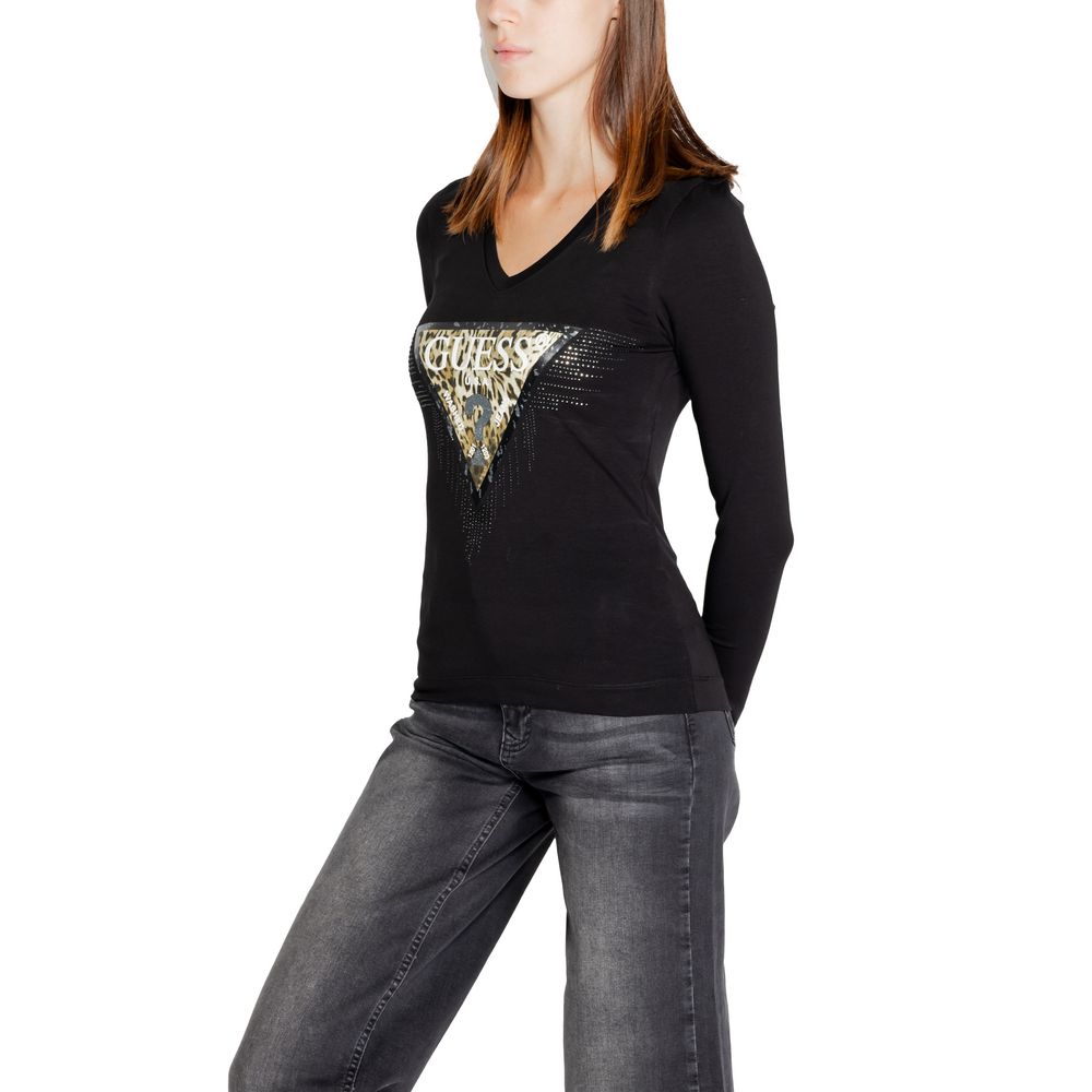 Guess Schwarze Baumwolle Tops & T-Shirt