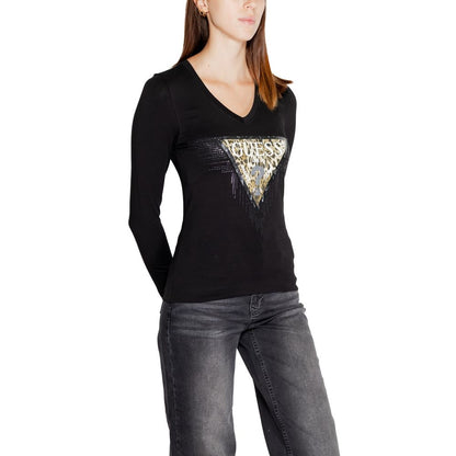 Guess Schwarze Baumwolle Tops & T-Shirt