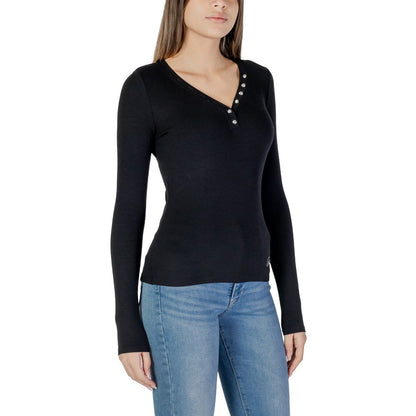 Guess Schwarze Viskose Tops & T-Shirt