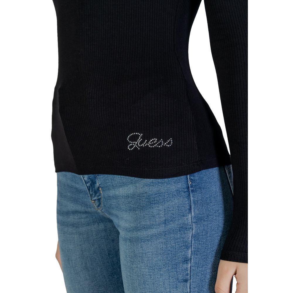 Guess Schwarze Viskose Tops & T-Shirt