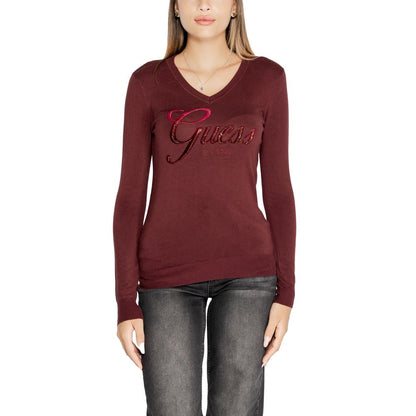 Guess Bordeaux Viskose Oberteile & T-Shirt