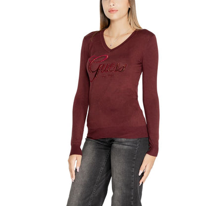 Guess Bordeaux Viskose Oberteile & T-Shirt