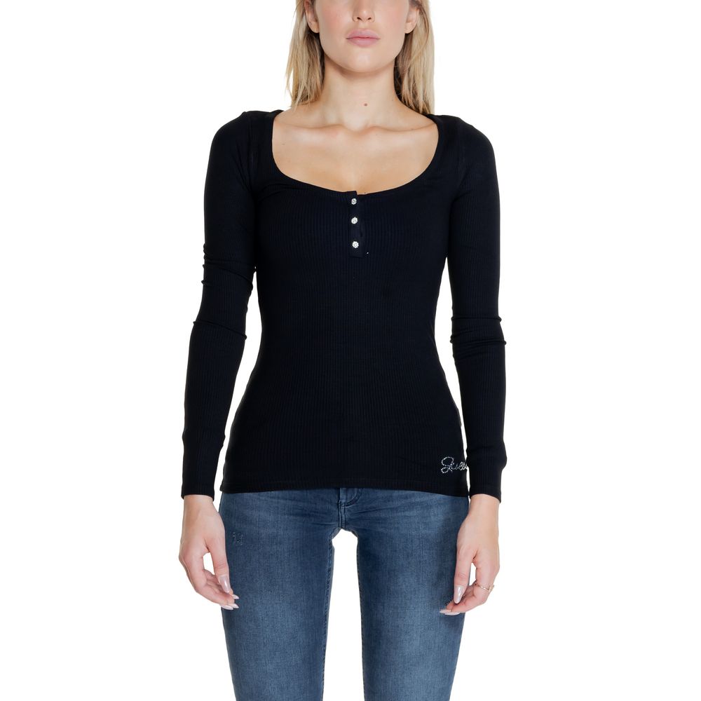 Guess Schwarze Baumwolle Tops & T-Shirt