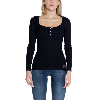 Guess Schwarze Baumwolle Tops & T-Shirt