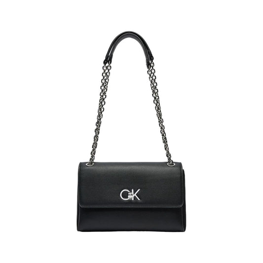 Calvin Klein Schwarze Polyethylen-Handtasche