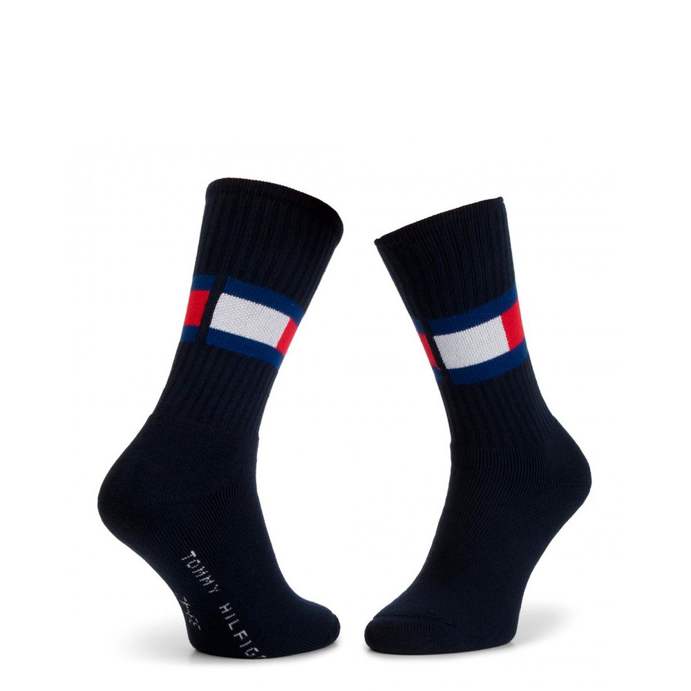 Tommy Hilfiger Blaue Baumwollsocke