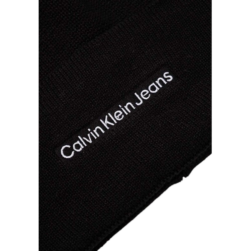 Calvin Klein Jeans Schwarze Baumwollhüte & Mützen