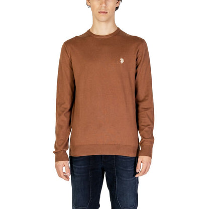 U.S. POLO ASSN. Beigefarbener Baumwollpullover