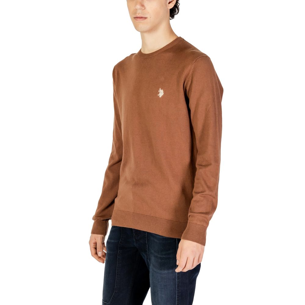 U.S. POLO ASSN. Beigefarbener Baumwollpullover