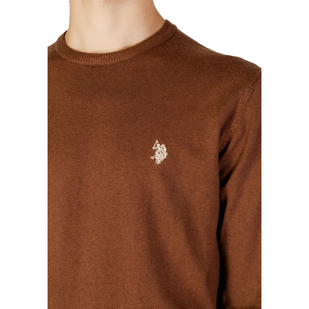 U.S. POLO ASSN. Beigefarbener Baumwollpullover