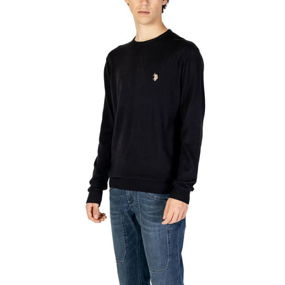 U.S. POLO ASSN. Schwarzer Baumwollpullover