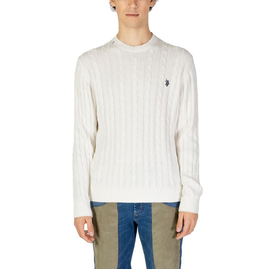 U.S. POLO ASSN. Weißer Baumwollpullover