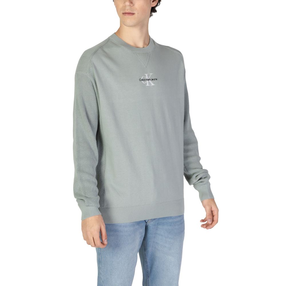 Calvin Klein Jeans Grüner Baumwollpullover