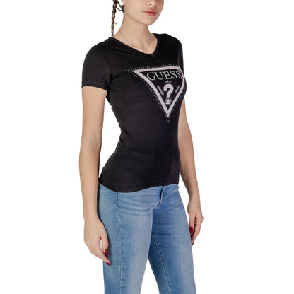 Guess Schwarze Baumwolle Tops & T-Shirt