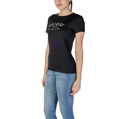 Guess Schwarze Baumwolle Tops & T-Shirt