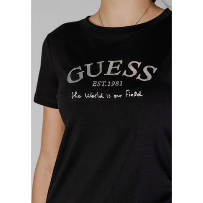 Guess Schwarze Baumwolle Tops & T-Shirt