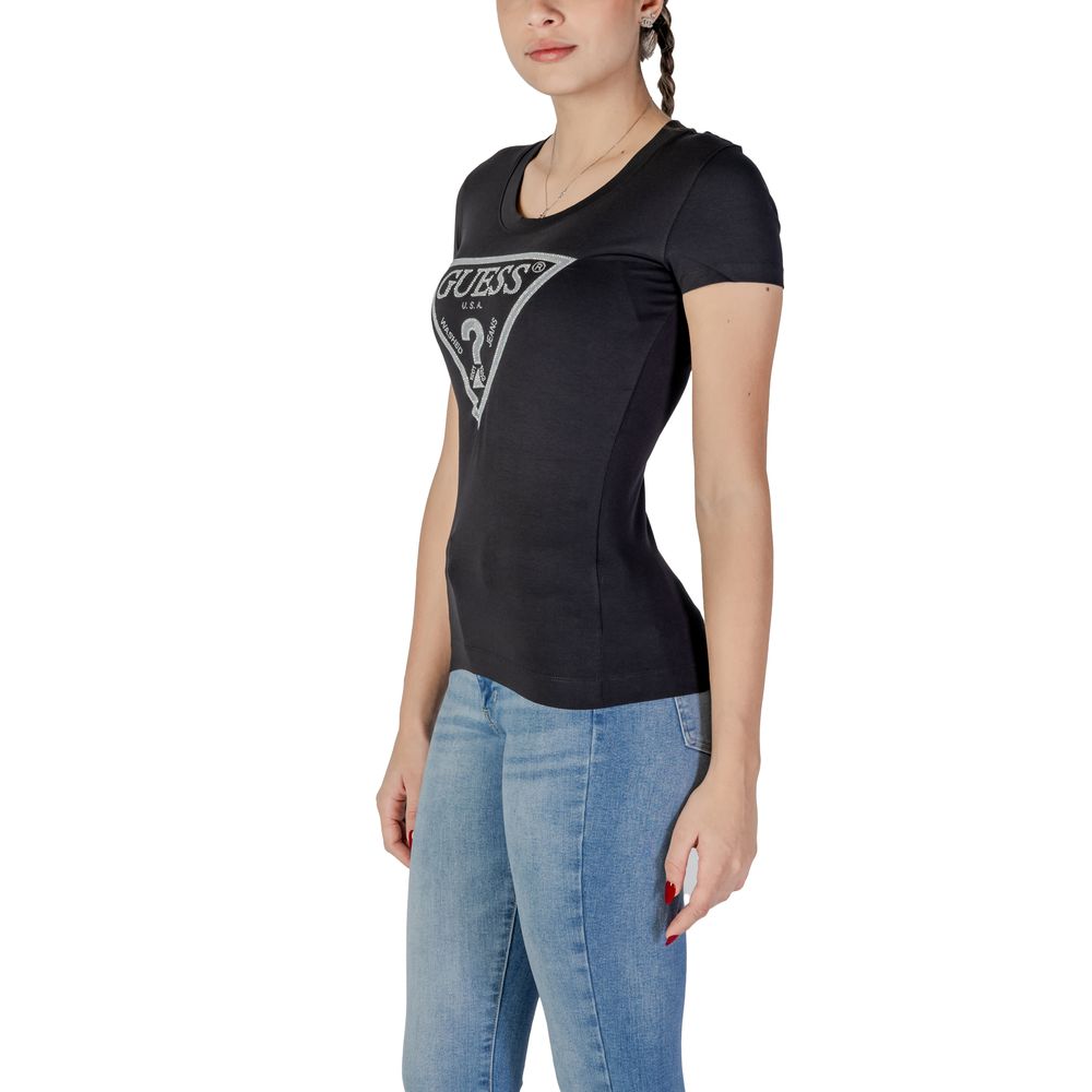 Guess Schwarze Baumwolle Tops & T-Shirt