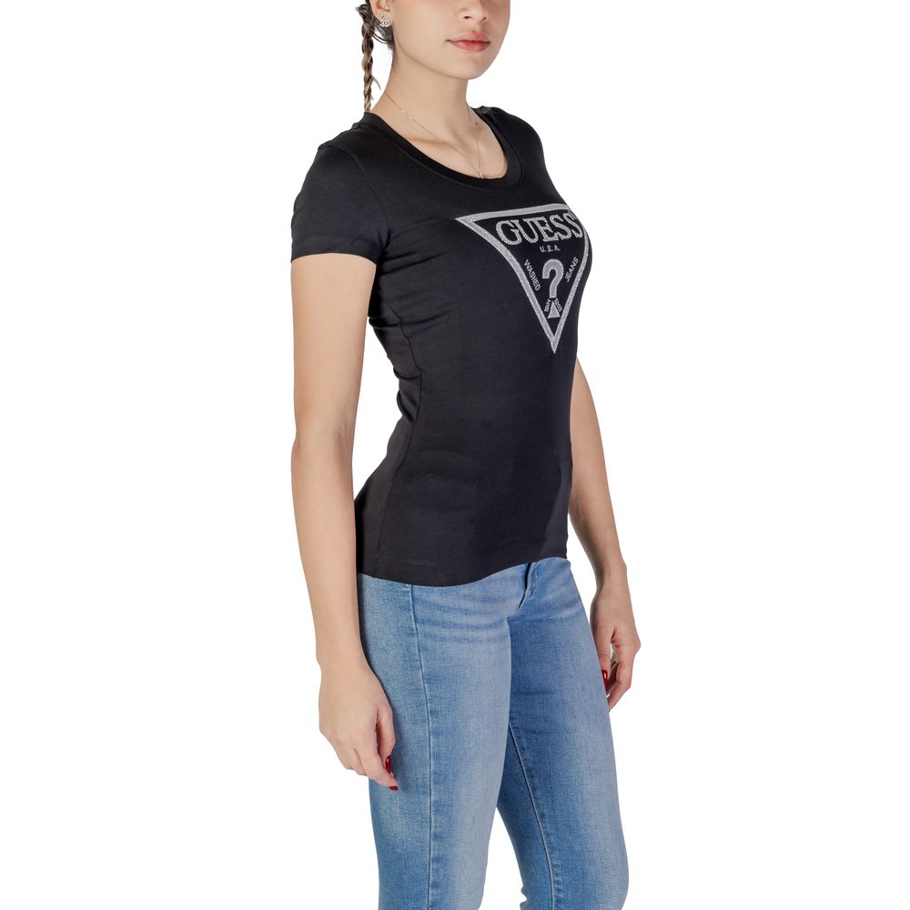 Guess Schwarze Baumwolle Tops & T-Shirt