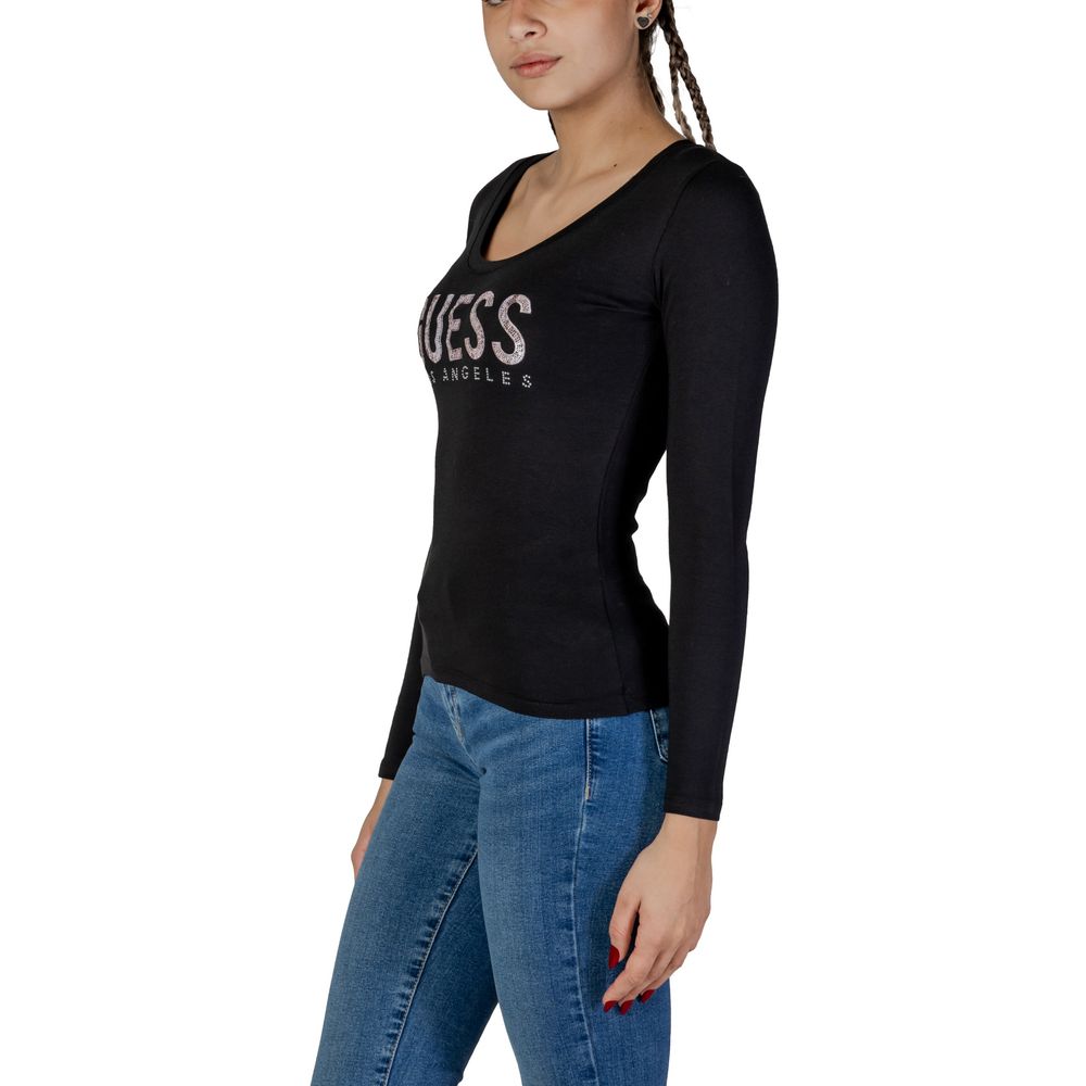 Guess Schwarze Baumwolle Tops & T-Shirt