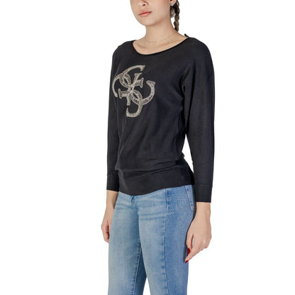 Guess Schwarze Viskose Tops & T-Shirt