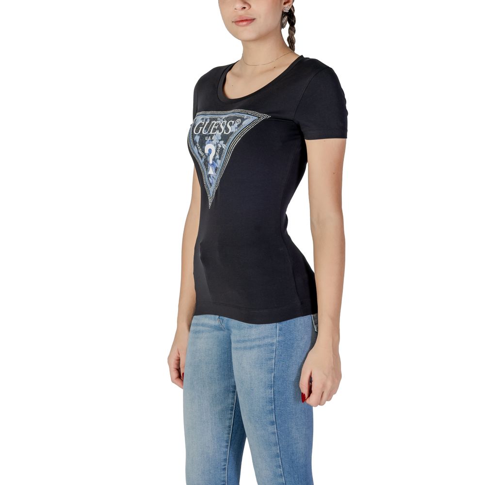 Guess Schwarze Baumwolle Tops & T-Shirt