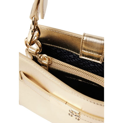 Tommy Hilfiger Goldene Polyethylen-Handtasche