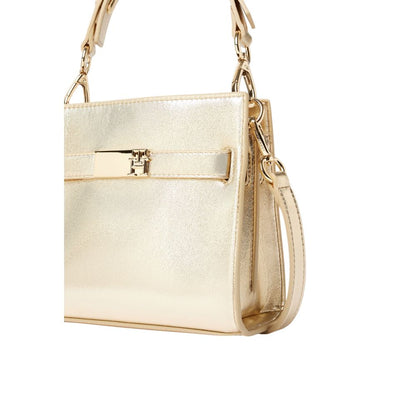 Tommy Hilfiger Goldene Polyethylen-Handtasche