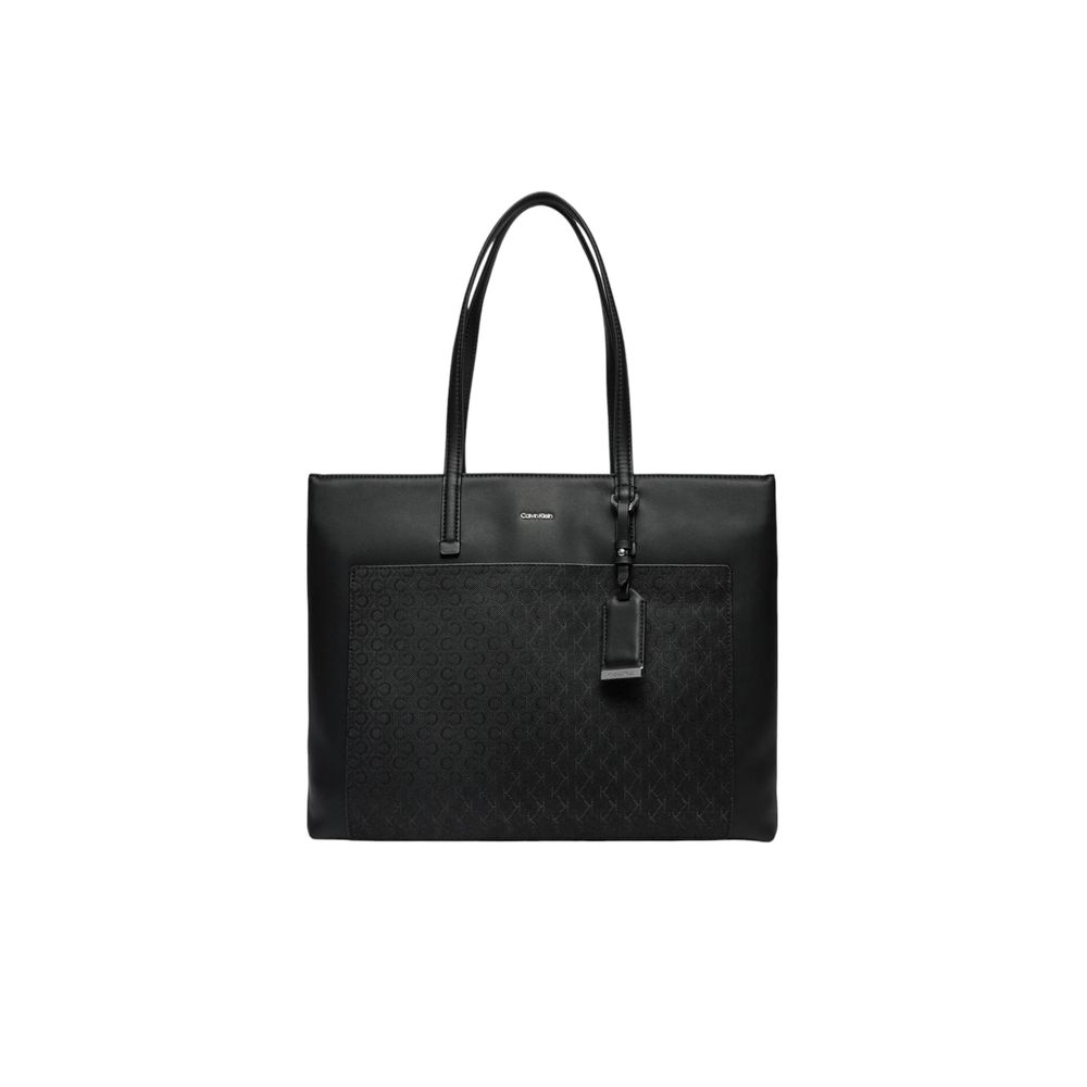 Calvin Klein Schwarze Polyethylen-Handtasche