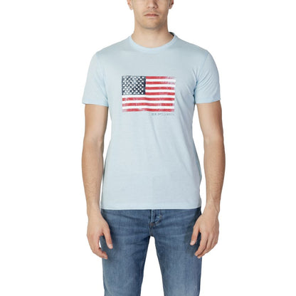 U.S. POLO ASSN. T-Shirt aus blauer Baumwolle