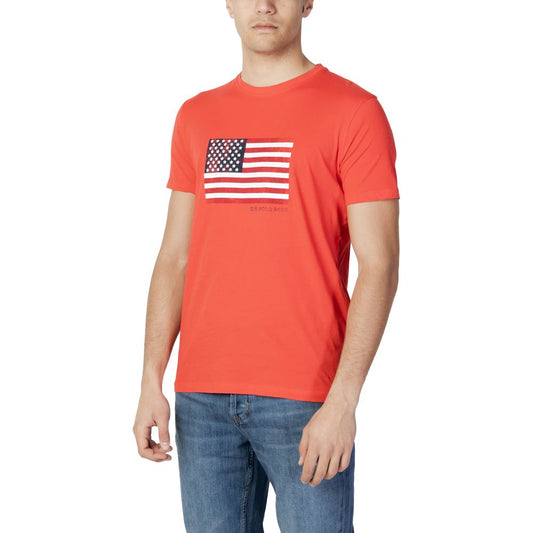 U.S. POLO ASSN. T-Shirt aus roter Baumwolle