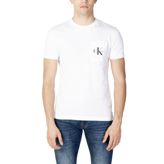 Calvin Klein Jeans T-Shirt aus weißer Baumwolle