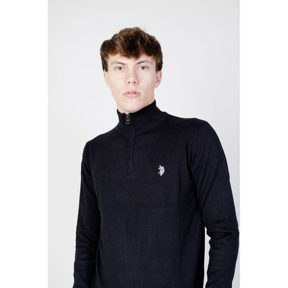 U.S. POLO ASSN. Schwarzer Baumwollpullover