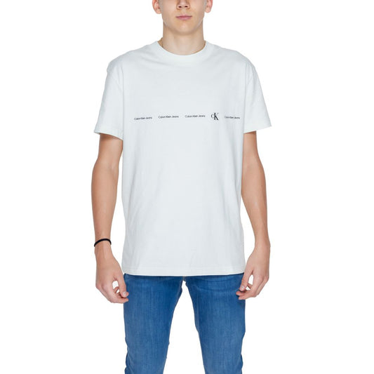 Calvin Klein Jeans Grünes T-Shirt aus Bio-Baumwolle