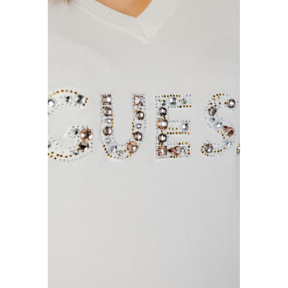 Guess Weiße Viskose-Oberteile & T-Shirt