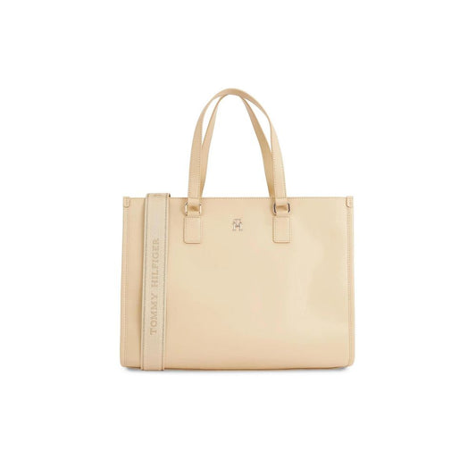 Tommy Hilfiger Beige Polyethylen Handtasche