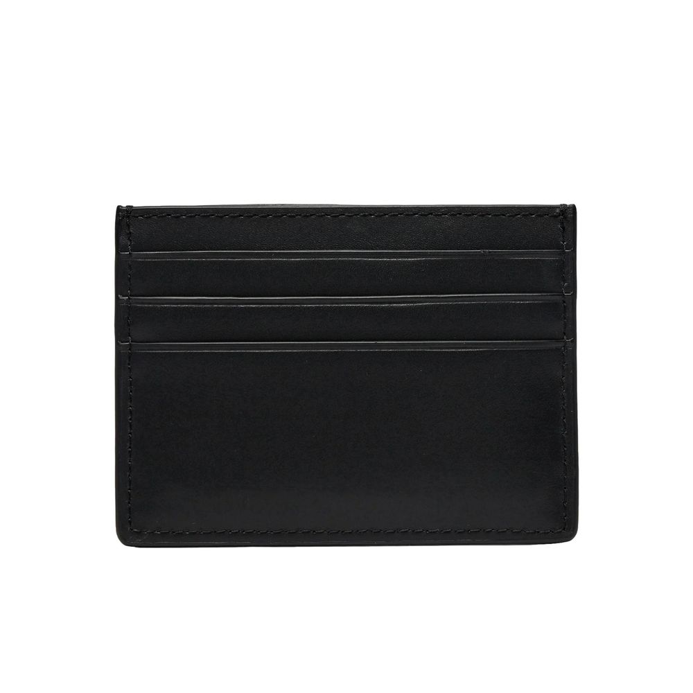 Tommy Hilfiger Schwarzes Leder Portemonnaie