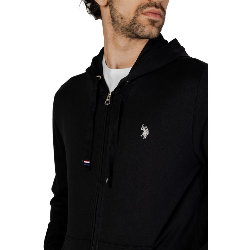 U.S. POLO ASSN. Schwarzer Baumwollpullover