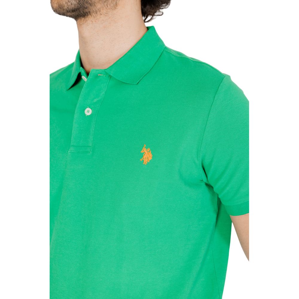 U.S. POLO ASSN. Grünes Baumwoll-Poloshirt