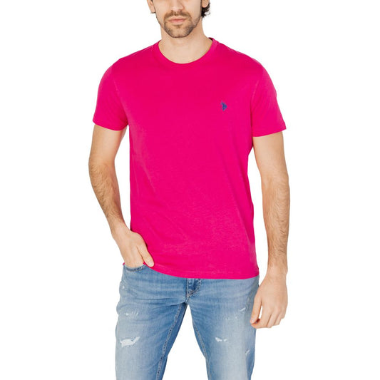 U.S. POLO ASSN. Rosa T-Shirt aus Baumwolle