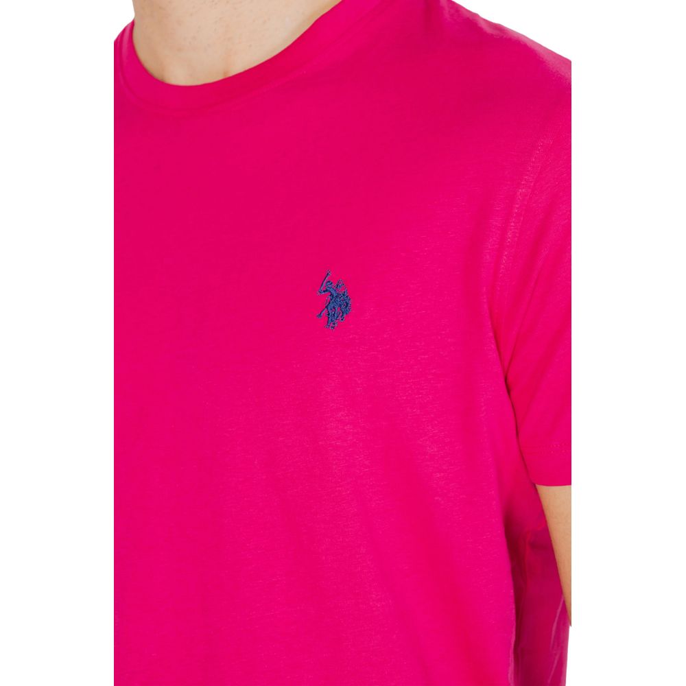 U.S. POLO ASSN. Rosa T-Shirt aus Baumwolle