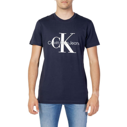 Calvin Klein Jeans T-Shirt aus blauer Baumwolle