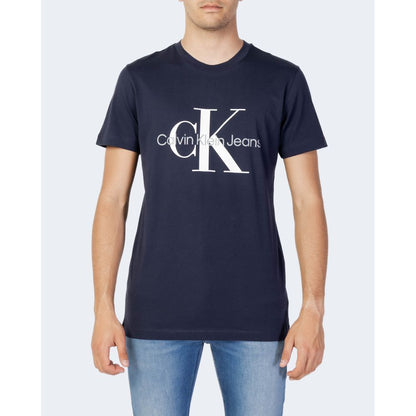 Calvin Klein Jeans T-Shirt aus blauer Baumwolle