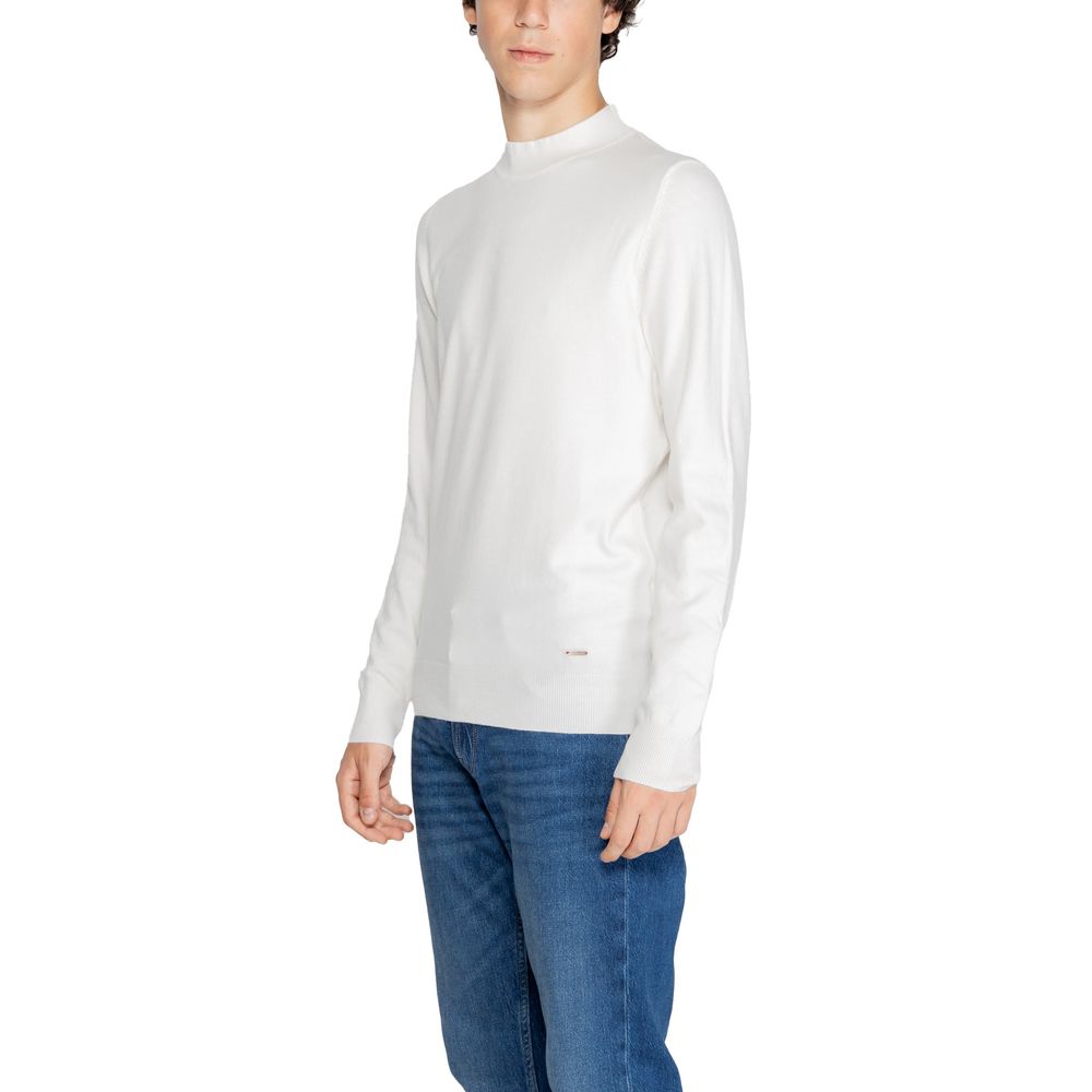 Gianni Lupo Cremefarbenes Polyester-T-Shirt