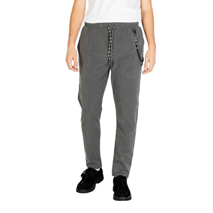 Gianni Lupo Graue Polyester Jeans & Hose