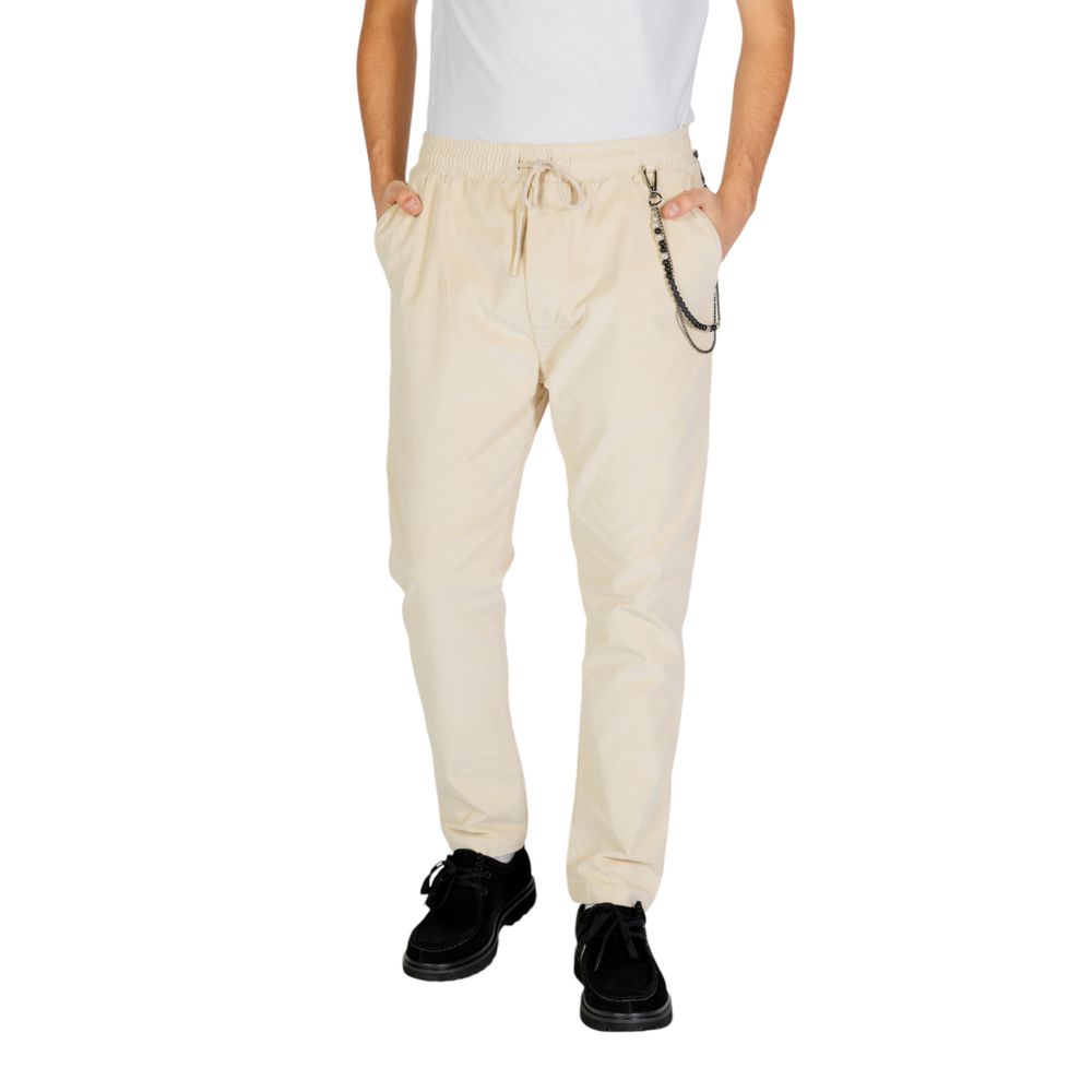 Gianni Lupo Cremefarbene Baumwolljeans & Hose