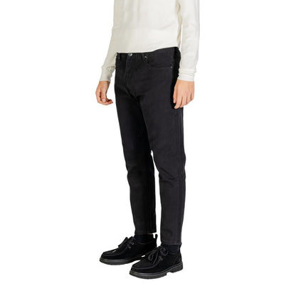 Gianni Lupo Schwarze Baumwolljeans & Hose