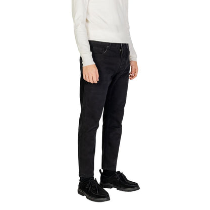 Gianni Lupo Schwarze Baumwolljeans & Hose