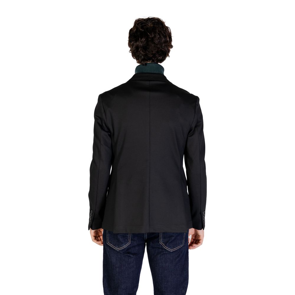 Gianni Lupo Schwarzer Polyester-Blazer